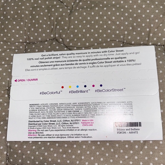 New! Colorstreet Dry nail polish set Bikinis & Bellinis - Picture 2 of 2